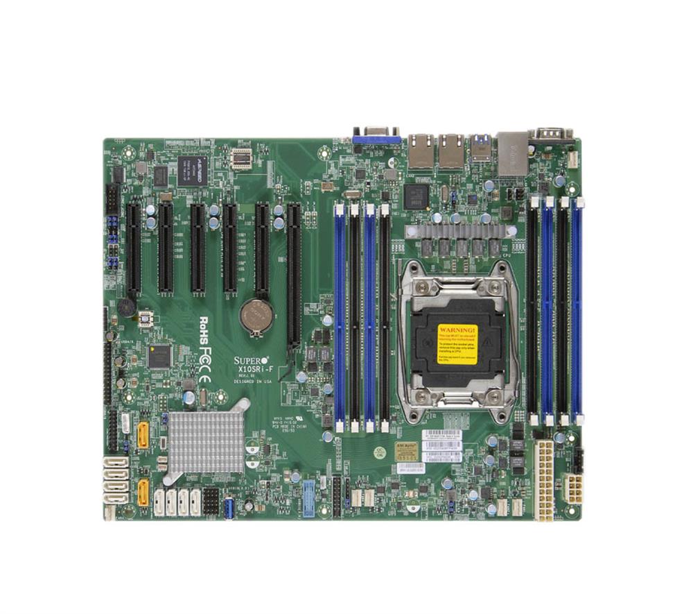 MBDX10SRIFO SuperMicro X10SRi-F Socket R3 LGA 2011 Xeon E5-1600 / E5-2600 v4 / v3 Intel C612 Chipset DDR4 8 x DIMM 10 x SATA 6Gbps ATX Server Motherboard (Refurbished)