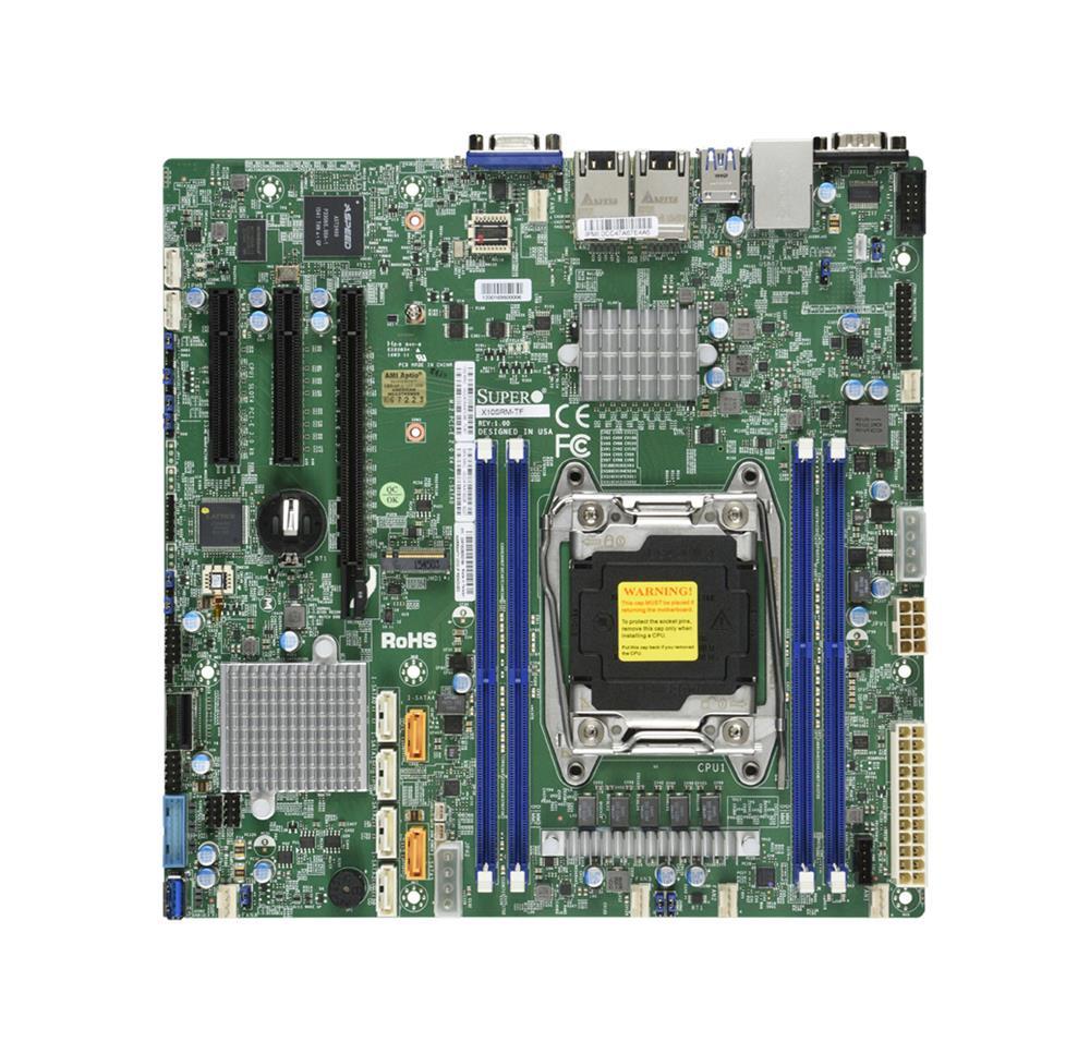 MBDX10SRMTFB SuperMicro X10SRM-TF Socket R3 LGA 2011 Xeon E5-1600 / E5-2600 v4 / v3 Intel C612 Chipset DDR4 4 x DIMM 10 x SATA 6Gbps micro-ATX Server Motherboard (Refurbished)