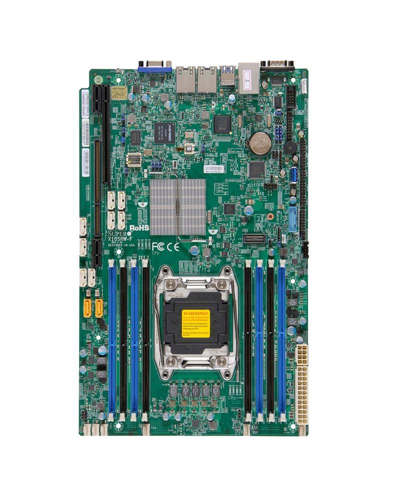 MBDX10SRWFO SuperMicro X10SRW-F Socket R3 LGA 2011 Xeon E5-1600 / E5-2600 v4 / v3 Intel C612 Chipset DDR4 8 x DIMM 10 x SATA 6Gbps Proprietary Server Motherboard (Refurbished)
