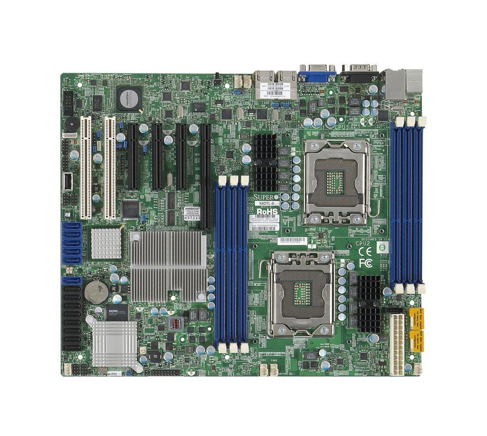 MBDX8DTL6LB SuperMicro Intel 5500 Chipset Xeon 5600/5500 Series Processors Support Dual Sockets LGA 1366-Pin Dual Intel 82574L Gigabit Ethernet Controller ATX Server Motherboard (Refurbished)