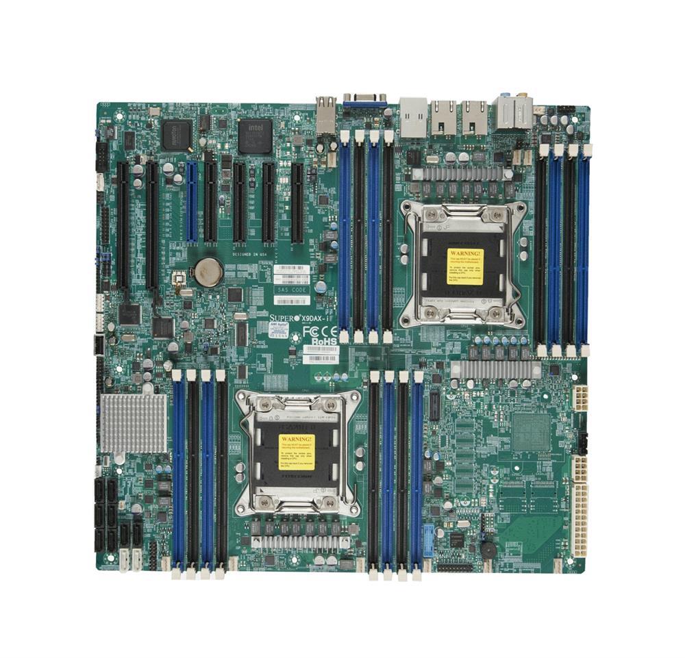 MBDX9DAXITFB SuperMicro X9DAX-ITF Dual Socket LGA 2011 Intel C602 Chipset Xeon E5-2600/ E5-2600 v2 Processors Support DDR3 16x DIMM 8x SATA2 3.0Gb/s Enhanced Extended-ATX Server Motherboard(Refurbished)