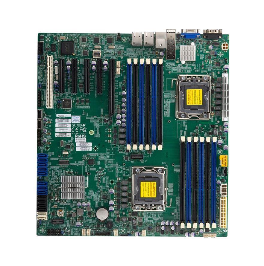 MBDX9DB3FB SuperMicro X9DB3-F Dual Socket B2 LGA 1356 Intel C606 Chipset Xeon E5-2400 V2 Processors Support DDR3 12x DIMM 2x SATA Server Motherboard (Refurbished)