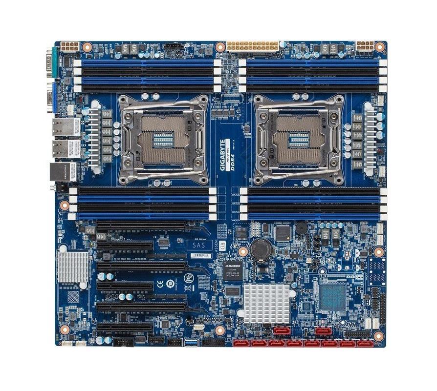 MD70-HB1(rev.1.2) Gigabyte Dual Socket LGA 2011-3 Intel C612 Chipset Xeon E5-2600 v3/ E5-2600 v4 Processors Support DDR4 16x DIMM 10x SATA 6.0Gb/s Extended ATX/ SSI EEB Motherboard (Refurbished) MD70-HB1 (rev. 1.2)