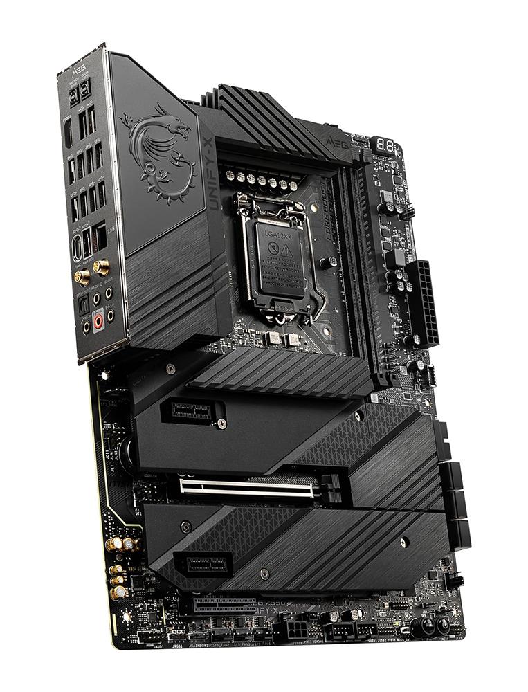 MEG Z590 UNIFY-X Gaming MSI Socket LGA 1200 Intel Z590 Chipset 11th/10th Generation Core / Pentium Gold / Celeron Processors Support DDR4 2x DIMM 6x SATA 3.0Gb/s ATX Motherboard (Refurbished)