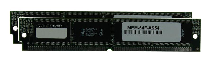 MEM-64F-AS54HPX Cisco 64MB Kit (2 X 32MB) Boot Flash SIMM Memory for AS5350 Gateway