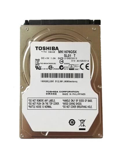 MK1676GSX-RF Toshiba 160GB 5400RPM SATA 3Gbps 8MB Cache 2.5-inch Internal Hard Drive