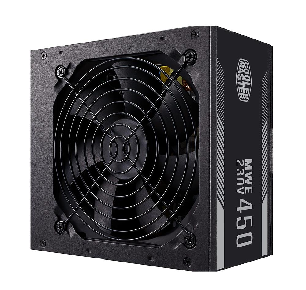 MPE-4501-ACAAW-BBS Cooler Master MWE White 450-Watts 100-240V AC 8-4A 50-60Hz 80-Plus Standard ATX Power Supply