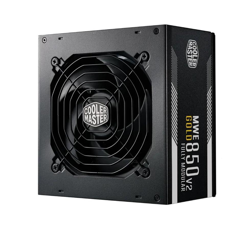 MPE-8501-AFAAG-BR Cooler Master MWE 850-Watts 100-240V AC 12-6A 47-63Hz 80-Plus Gold Full Modular ATX Power Supply