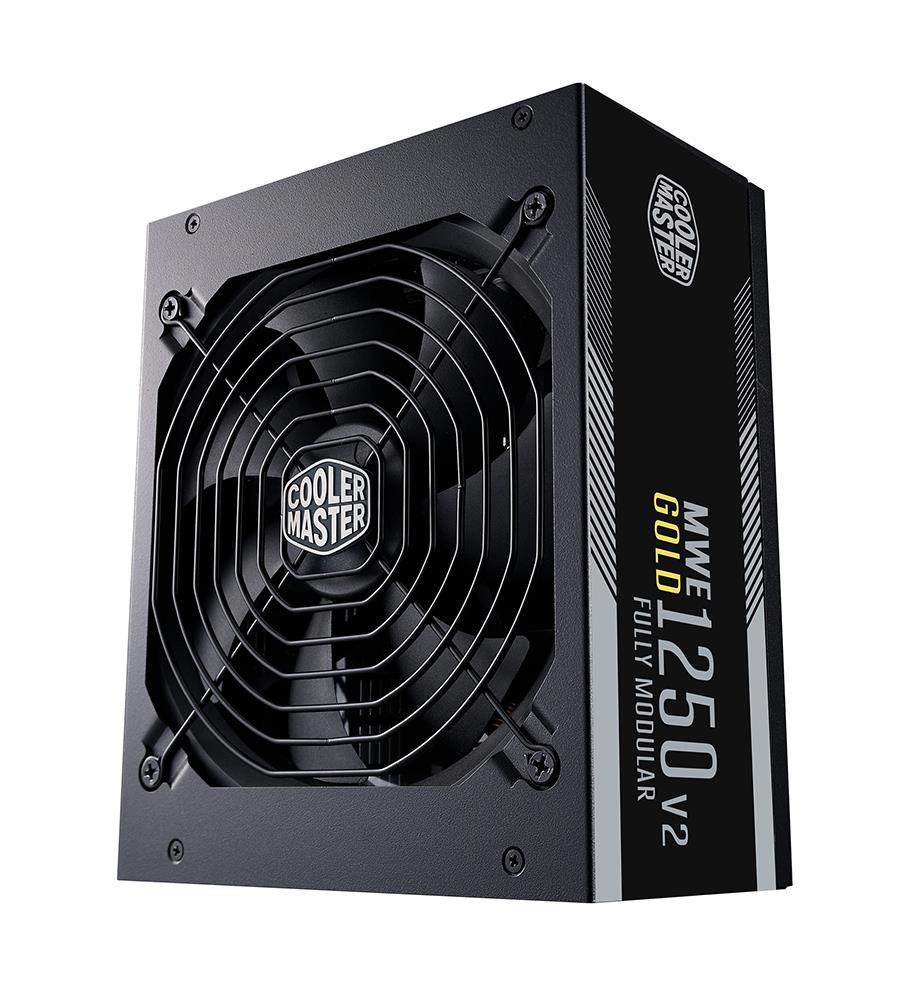 MPE-C501-AFCAG-TW Cooler Master MWE 1250-Watts 100-240V AC 15-7A 47-63Hz 80-Plus Gold Full Modular ATX Power Supply