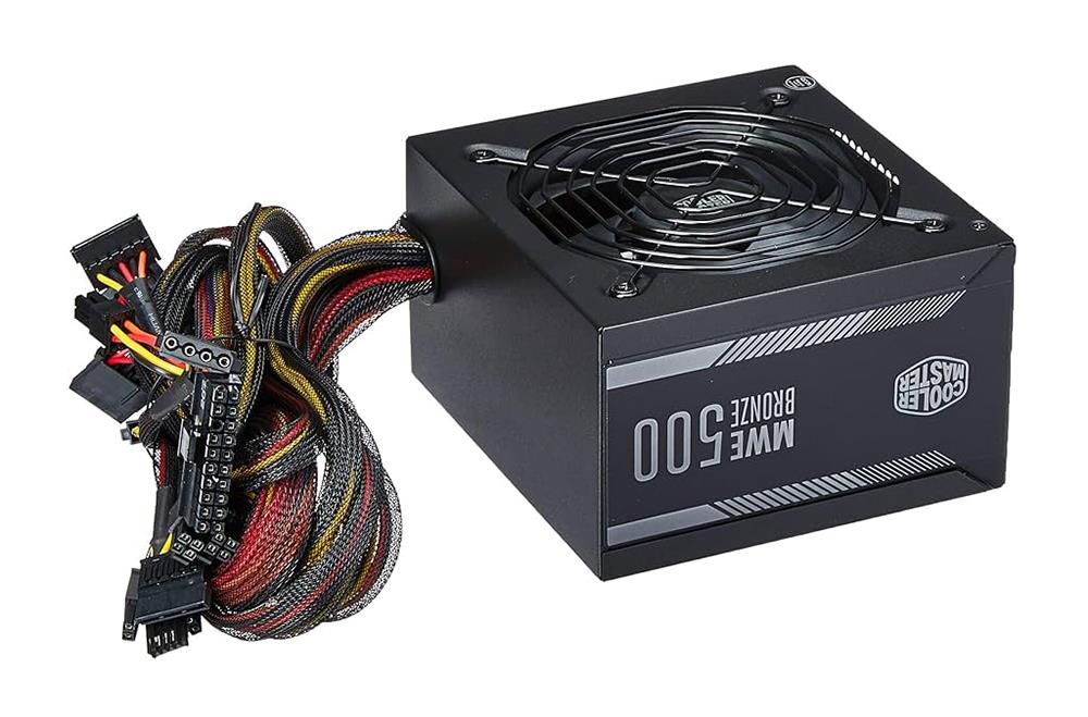 MPX-5001-ACAAB-BR Cooler Master MWE 500-Watts 100-240V AC 80-Plus Bronze ATX Power Supply