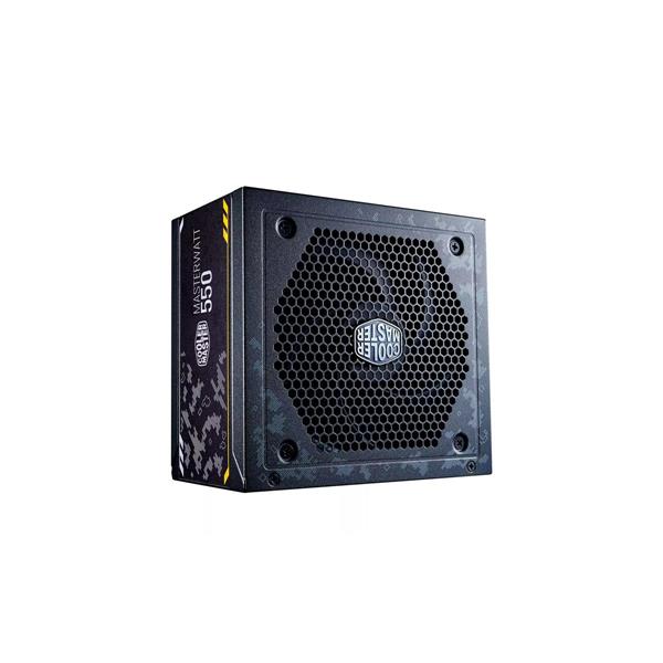 MPX-5501-AMAAB-EF Cooler Master MasterWatt 550-Watts 100-240V AC 8-4A 50-60Hz 80-Plus Bronze Semi Modular ATX Power Supply