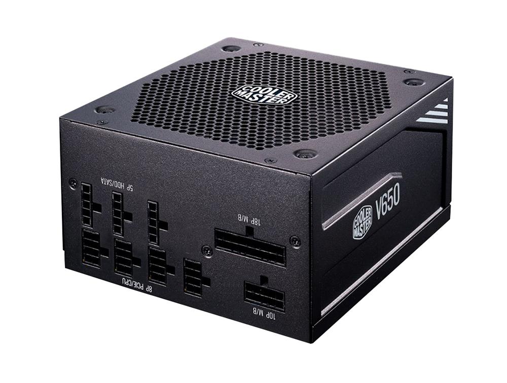 MPY-650V-AFBAG-WO Cooler Master V 650-Watts 100-240V AC 9-4.5A 50-60Hz 80-Plus Gold Full Modular ATX Power Supply