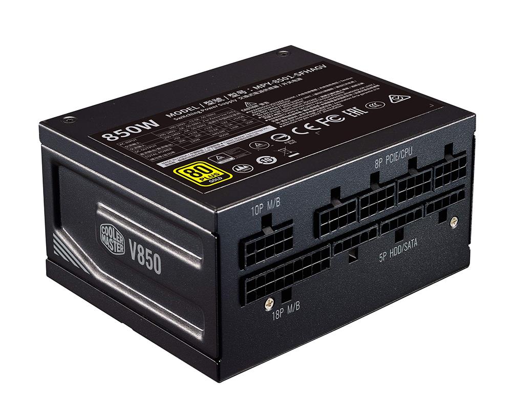 MPY-8501-SFHAGV-UK Cooler Master V 850-Watts 100-240V AC 12-6A 50-60Hz 80-Plus Gold Full Modular SFX Power Supply