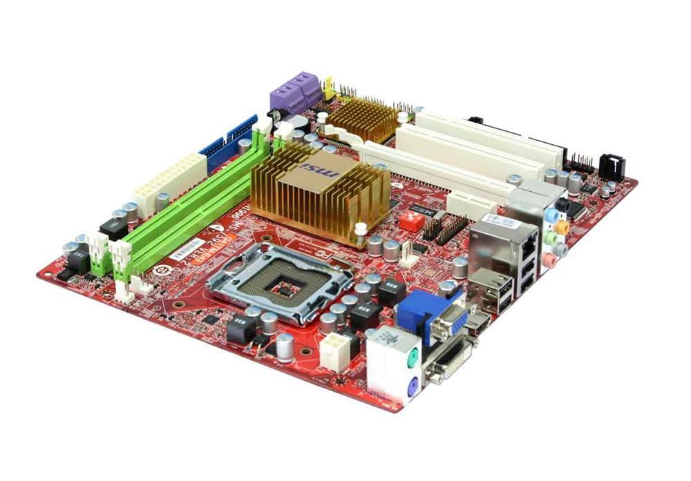 MS04G41TM-E43 MSI G41TM-E43 Socket LGA 775 Intel G41 + ICH7 Chipset Core 2 Quad/ Core 2 Duo Processors Support DDR2 2x DIMM 4x SATA 3.0Gb/s Micro-ATX Motherboard (Refurbished)
