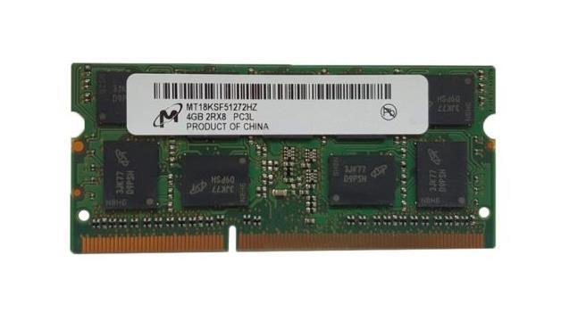 MT18KSF51272HZ-1G4K2 Micron 4GB PC3-10600 DDR3-1333MHz ECC Unbuffered CL9 204-Pin SoDimm 1.35V Low Voltage Dual Rank Memory Module