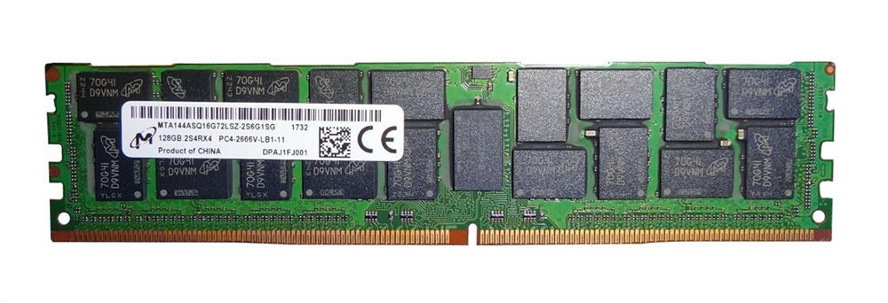MTA144ASQ16G72LSZ-2S6 Micron 128GB PC4-21300 DDR4-2666MHz Registered ECC CL19 288-Pin Load Reduced DIMM 1.2V Octal Rank Memory Module
