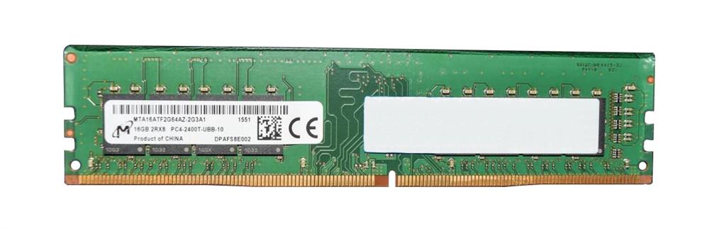 MTA16ATF2G64AZ-2G3A1 Micron 16GB PC4-19200 DDR4-2400MHz non-ECC Unbuffered CL17 288-Pin DIMM 1.2V Dual Rank Memory Module