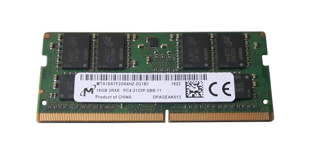 MTA16ATF2G64HZ-2G1B1 Micron 16GB PC4-17000 DDR4-2133MHz non-ECC Unbuffered CL15 260-Pin SoDimm 1.2V Dual Rank Memory Module
