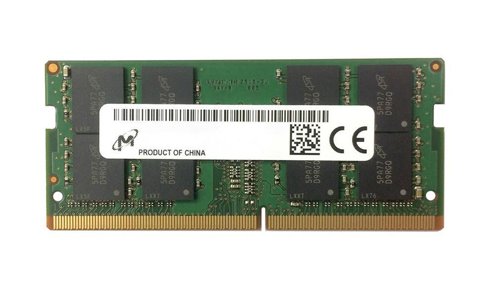 MTA16ATF4G64HZ-3G2E1 Micron 32GB PC4-25600 DDR4-3200MHz non-ECC Unbuffered CL22 260-Pin SoDimm 1.2V Dual Rank Memory Module