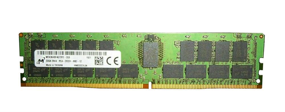 MTA36ASF4G72PZ-2G9D3 Micron 32GB PC4-23400 DDR4-2933MHz Registered ECC CL21 288-Pin DIMM 1.2V Dual Rank Memory Module