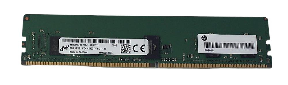 MTA9ASF1G72PZ-2G9E1TI Micron 8GB PC4-23400 DDR4-2933MHz Registered ECC CL21 288-Pin DIMM 1.2V Single Rank Memory Module
