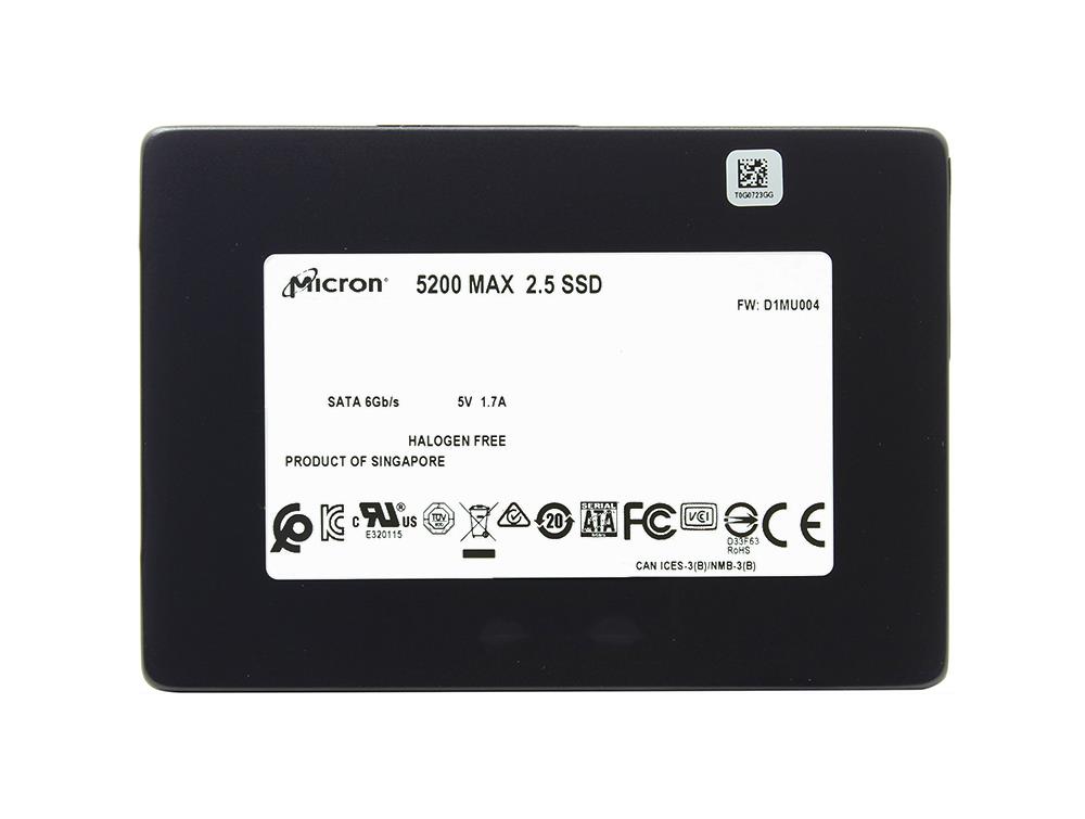 MTFDDAK240TDN-1AT1ZA Micron 5200 MAX Series 240GB TLC SATA 6Gbps Mixed Use 2.5-inch Internal Solid State Drive (SSD)