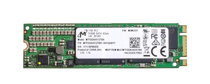 MTFDDAV512TBN Micron 512GB SATA 6.0 Gbps SSD