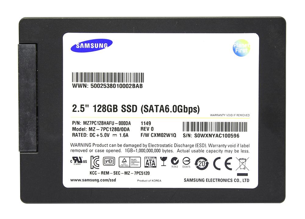 MZ-7PC1280/0DA Samsung PM830 128GB SATA 6.0 Gbps SSD