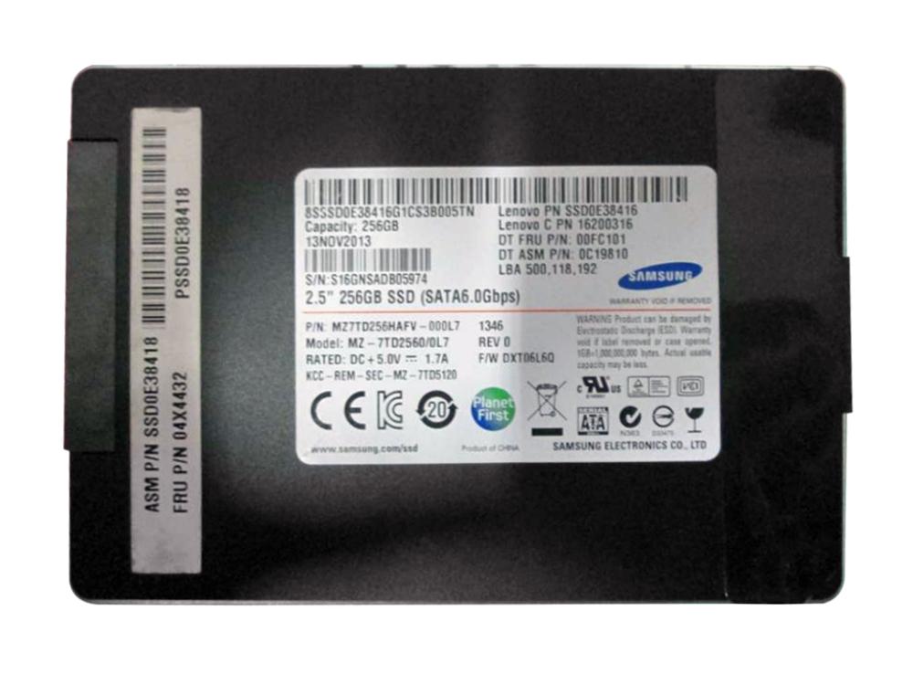 MZ-7TD2560/0L7 Samsung PM841 Series 256GB TLC SATA 6Gbps (AES-256 / SED TCG Opal 2.0) 2.5-inch Internal Solid State Drive (SSD)