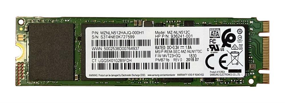 MZ-NLN512C Samsung PM871b 512GB SATA 6.0 Gbps SSD
