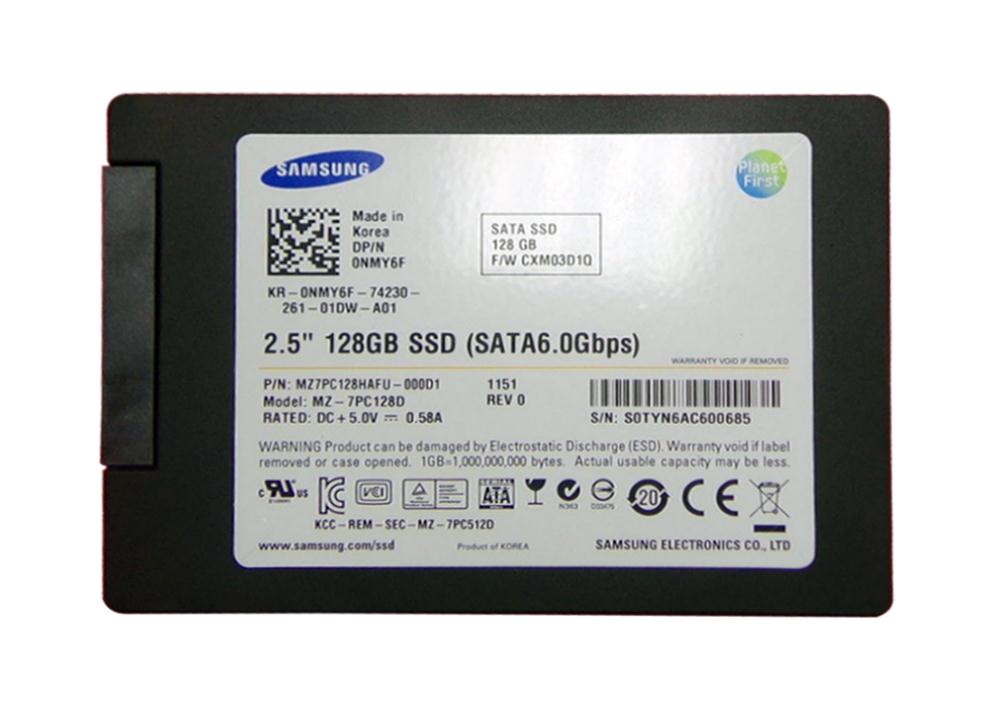 MZ7PC128HAFU000D1 Samsung 830 Series 128GB MLC SATA 6Gbps 2.5-inch Internal Solid State Drive (SSD)