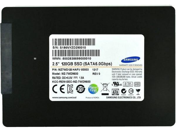 MZ7WD120HCFV-00003 Samsung SM843Tn Data Center Series 120GB MLC SATA 6Gbps High Write Endurance (AES-256 / PLP) 2.5-inch Internal Solid State Drive (SSD)