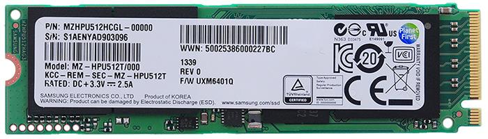 MZHPU512HCGL-00000 Samsung SSD