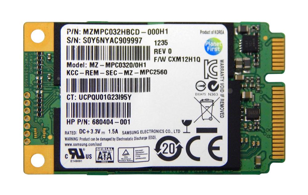 MZMPC03200H1 Samsung PM830 Series 32GB MLC SATA 6Gbps mSATA Internal Solid State Drive (SSD)