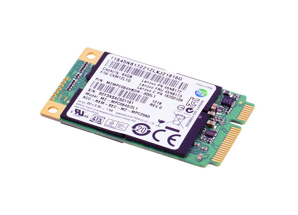 MZMPC064HBDR-000L1 Samsung PM830 64GB SATA 6.0 Gbps SSD
