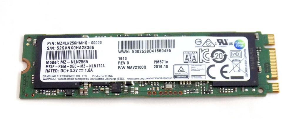 MZNLN256A Samsung PM871a 256GB SATA 6.0 Gbps SSD