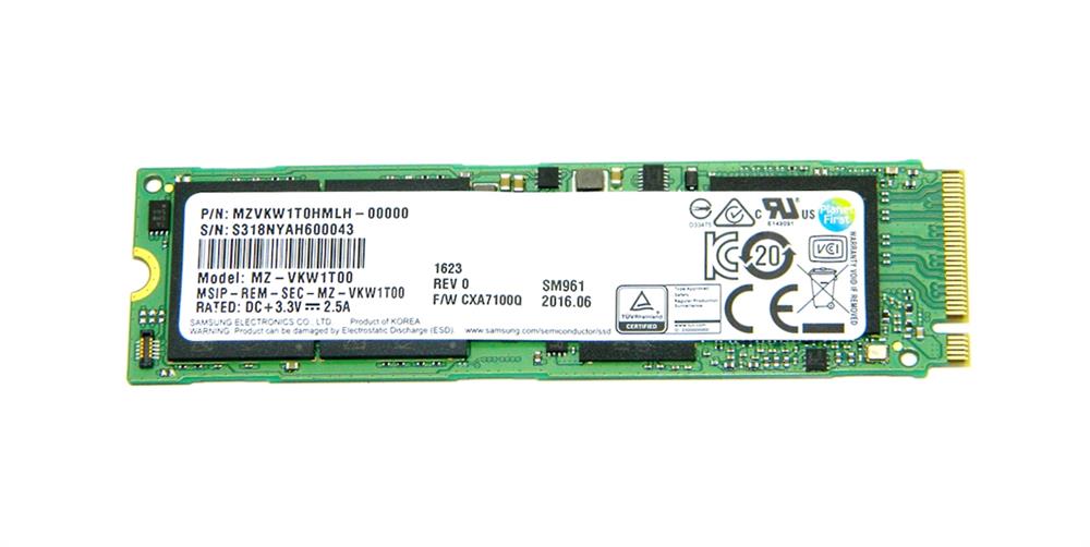 MZVLW1T0HMLH-00000 Samsung PM961 1TB PCI Express 3.0 x4 SSD