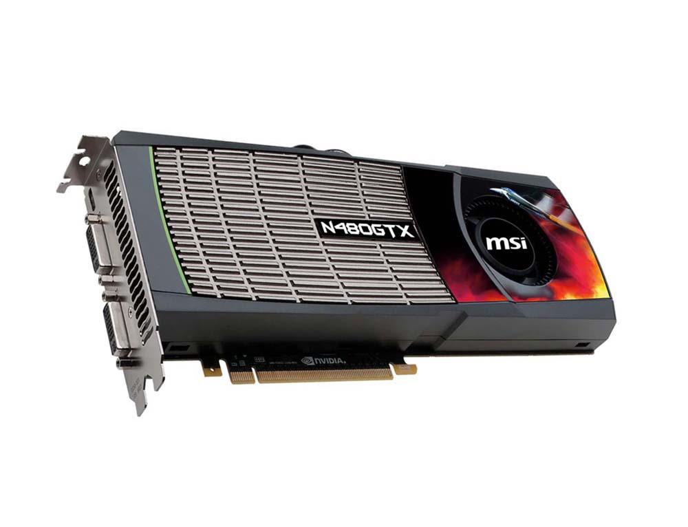 N480GTX-M2D15-B-A1 MSI N480GTX-M2D15-B Nvidia GeForce GTX 480 1.5GB GDDR5 Dual DVI PCI-Express 2.0 x16 Video Graphics Card
