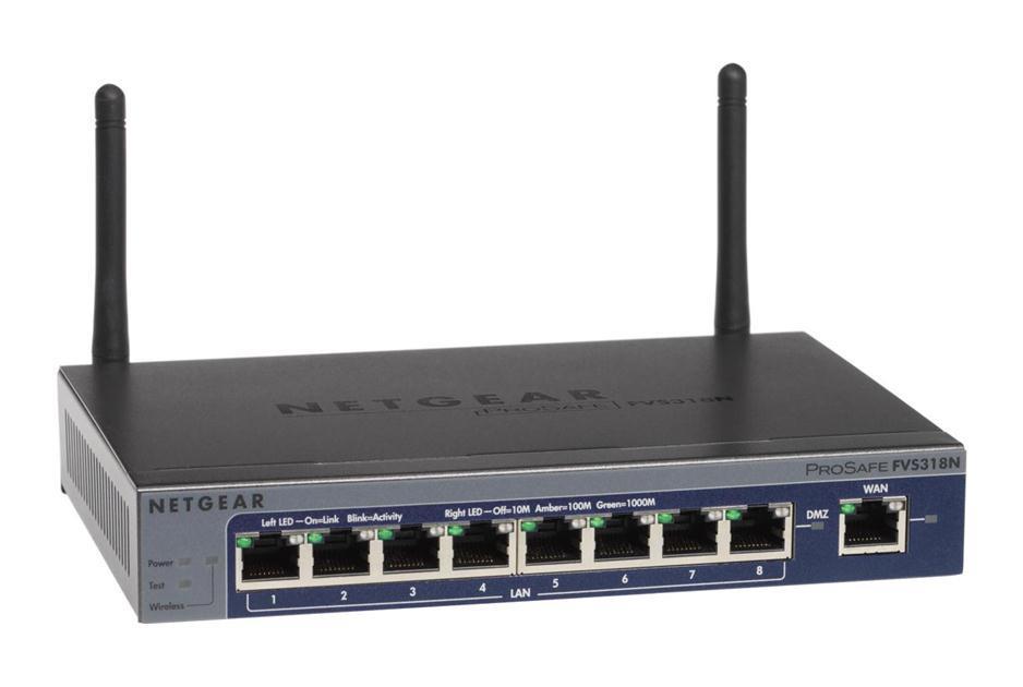 NETFVS318N100NAS NetGear ProSafe Wireless-N 8-Ports Gigabit VPN Firewall (Refurbished)
