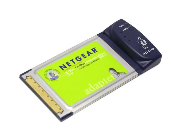 NETGEARFA511 NetGear Cardbus Notebook Adapter 10/100 MBps Fast Etnernet (Refurbished)