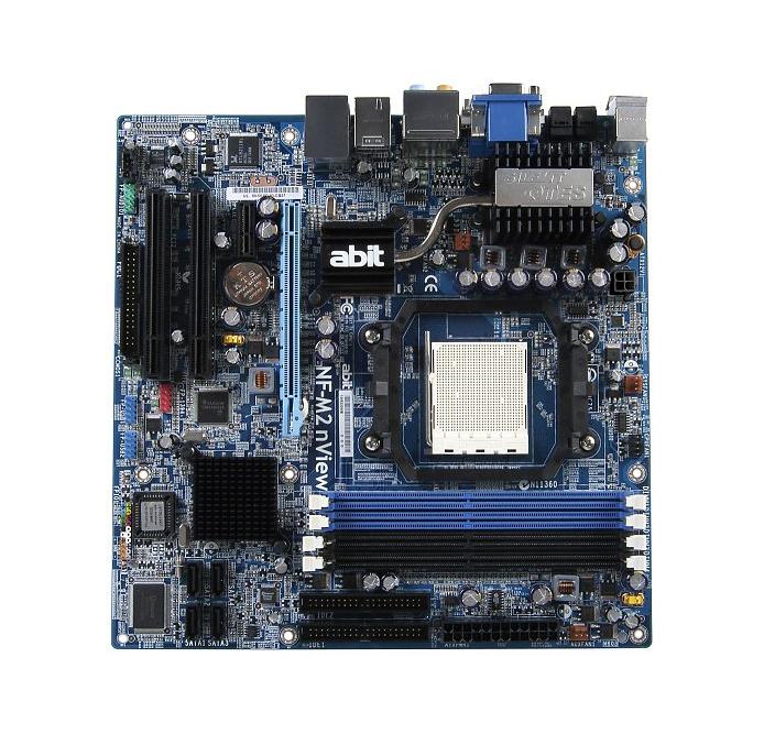 NF-M2S Abit Socket AM2 Nvidia GeForce 6100/ nForce 405 Chipset DDR2 2x DIMM 2x SATA2 3.0Gb/s Micro-ATX Motherboard (Refurbished)