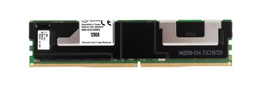 NMA1XXD128GPS Intel Optane Persistent 100 Series 128GB PC4-21300 DDR4-2666MHz DDR-T 15W TDP 288-Pin PMem DIMM Memory Module