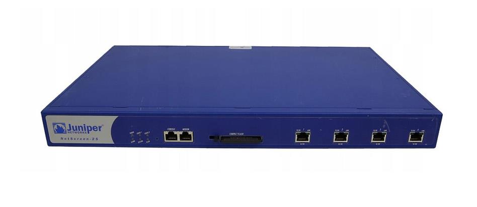 NS-025-001 Juniper NetScreen-25 VPN/Firewall 4x 10/100Base-TX (Refurbished)