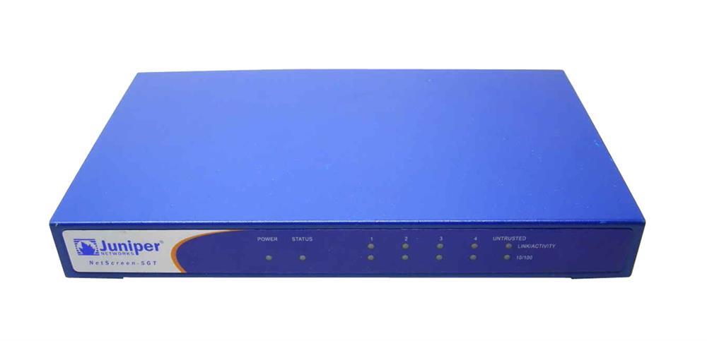 NS-5GT-011-A-AV Juniper NetScreen-5GT ADSL VPN/Firewall - 1 x 10/100Base-TX WAN, 4 x 10/100Base-TX LAN, 1 x , 1 x (Refurbished)