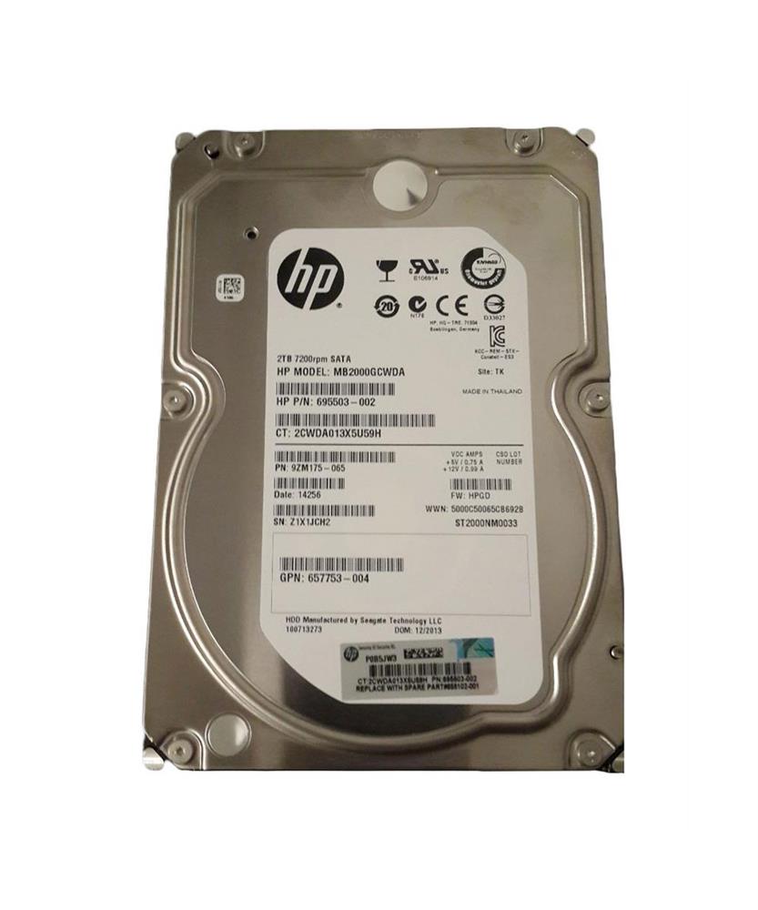 P01792-001 HP 2TB 7200RPM SATA 2.5-inch Internal Hard Drive