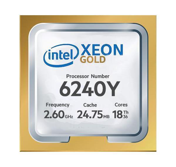 P02613-L21 HPE 2.60GHz 24.75MB Cache Socket FCLGA3647 Intel Xeon Gold 6240Y 18-Core Processor Upgrade for ProLiant DL360 Gen10