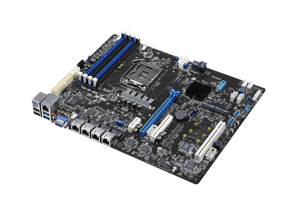 P10S-C/4L ASUS Socket LGA 1151 Intel C232 Chipset Xeon E3-1200 v6/E3-1200 v5 / Core i3 / Pentium / Celeron Processors Support DDR4 4x DIMM 6x SATA3 6.0Gb/s ATX Server Motherboard (Refurbished)
