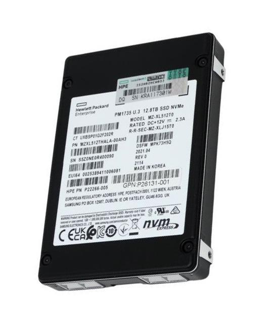 P26131-001 HP 12.8TB TLC PCI Express NVMe U.3 , 2.5-Inch Solid State Drive (SSD)