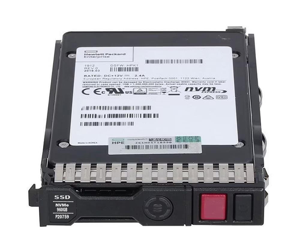 P40514R-K21 HPE 960GB Read Intensive PCI Express 3.0 NVMe 22110 M.2 Internal Solid State Drive (SSD)
