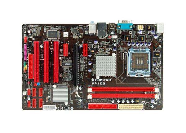 P41D3 Biostar LGA775 Socket G41 Gigabit Lan HD Audio 6-kanal (Refurbished)